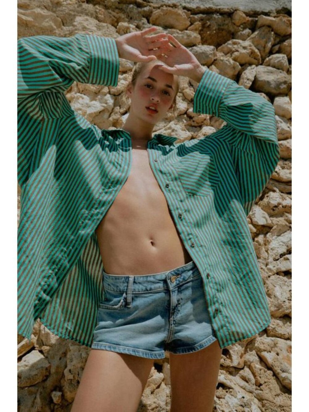 ZARA OVERSIZED STRIPED SHIRT